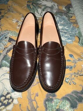 J. Crew Women’s Brown Leather Penny Loafer